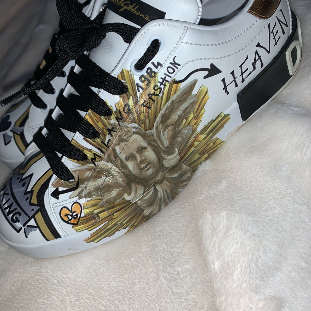 Dolce & Gabbana Amore est Vitae Printed Sneakers - Picture 4 of 7